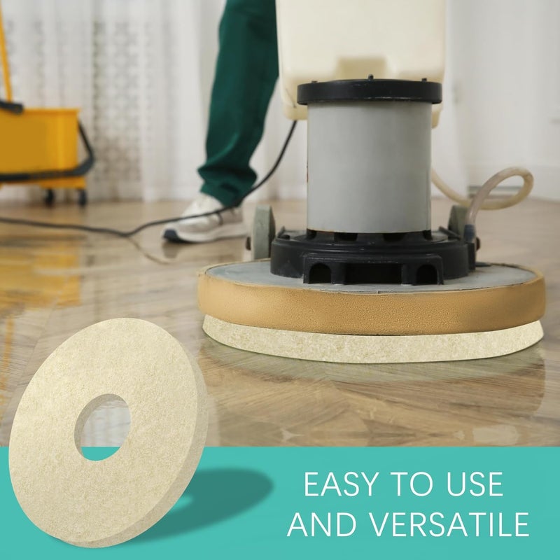 Qwtqwt 12" Scrubbing Disc for Oreck ORB550MC Orbiter Floor Machine,2 PCS Floor Buffer Pad Fits for Tile and Vinyl,Polishing Pads for ORB550MC Oreck Commercial Orbiter Hard Floor Cleaner Machine - Image 5